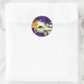 MID-KNIGHT-LKW-STOPP RUNDER AUFKLEBER (Tasche)