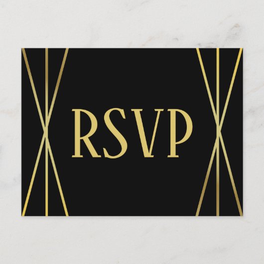 Mid Mod Black Design - UAWG/Dinner Choice Postkart Postkarte (Vorderseite)