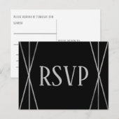 MId Mod Black & Gray Design - UAWG Postcard Postkarte (Vorne/Hinten)