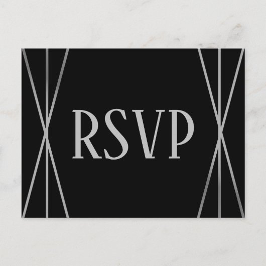 MId Mod Black & Gray Design - UAWG Postcard Postkarte (Vorderseite)