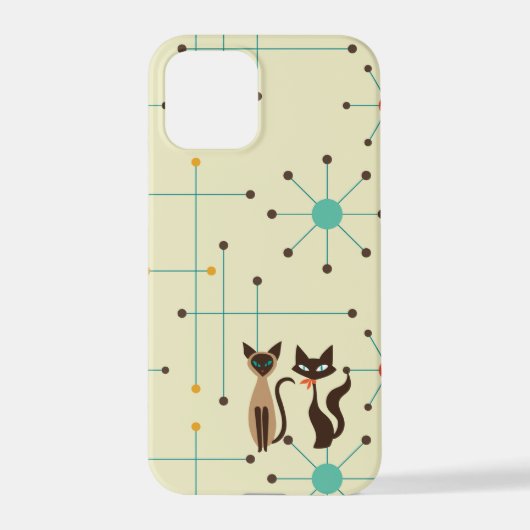 Mid Mod Cats Handy Case iPhone Hülle (Rückseite)