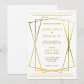 Mid Mod Design - Einladung zur Hochzeit (Vorne/Hinten)