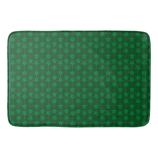 Mid Mod Garland Green Bath Mat Badematte (Vorderseite)
