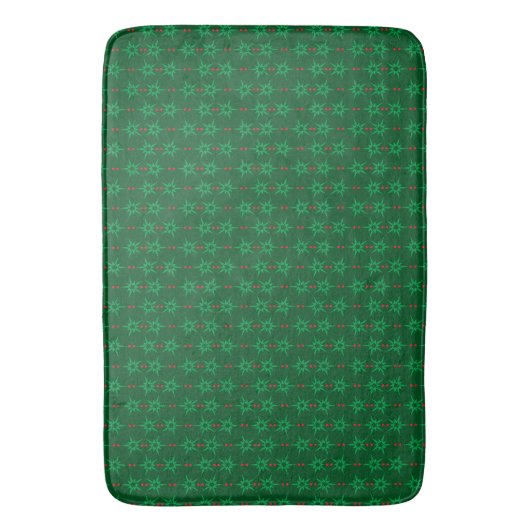 Mid Mod Garland Green Bath Mat Badematte (Vorderseite Vertikal)