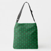 Mid Mod Garland Green Crossbody Bag Tragetaschen Mit Langen Trägern (Rückseite)