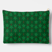 Mid Mod Garland Green Large Pouch Zubehörtasche (Rückseite)