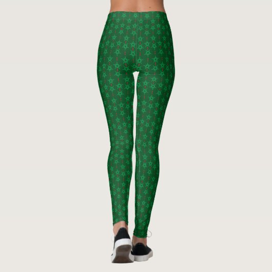 Mid Mod Garland Green Leggings (Rückseite)