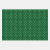Mid Mod Garland Green Wrapping Paper Geschenkpapier Set (Vorderseite 2)