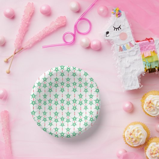 Mid Mod Garland Paper Bowl Pappteller (Party)