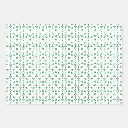 Mid Mod Garland Wrapping Paper Geschenkpapier Set (Vorderseite 2)