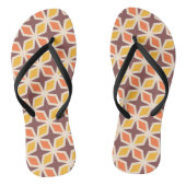 Mid Mod Geometric Star Pattern Badesandalen (Fußbett)