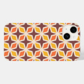 Mid Mod Geometric Star Pattern Case-Mate iPhone Hülle (Rückseite (Horizontal))