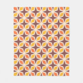 Mid Mod Geometric Star Pattern Fleecedecke (Vorderseite)