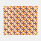 Mid Mod Geometric Star Pattern Fleecedecke (Vorderseite (Horizontal))