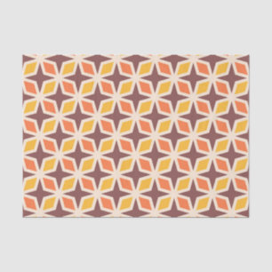 Mid Mod Geometric Star Pattern Seidenpapier