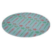 Mid Mod Icicles Glas Cutting Board Schneidebrett (Ecke)