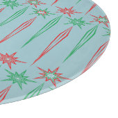 Mid Mod Icicles Glas Cutting Board Schneidebrett (Ecke)