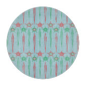 Mid Mod Icicles Glas Cutting Board Schneidebrett (Vorderseite)