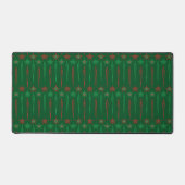 Mid Mod Icicles Green Desk Mat Schreibtischunterlage (Vorderseite)