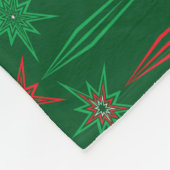 Mid Mod Icicles Green Fleece Blanket (3 Größen) (Ecke)