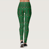 Mid Mod Icicles Green Leggings (Rückseite)