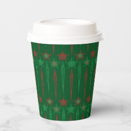 Mid Mod Icicles Green Paper Cups Pappbecher