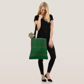 Mid Mod Icicles Green Shoulder Tasche (2 Größen) (Am Model)