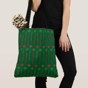 Mid Mod Icicles Green Shoulder Tasche (2 Größen)