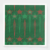 Mid Mod Icicles Grünbuch Napkin Serviette (Vorderseite)