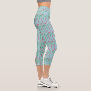 Mid Mod Icicles High Waisted Capri Leggings