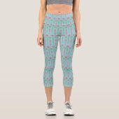 Mid Mod Icicles High Waisted Capri Leggings (Vorderseite)