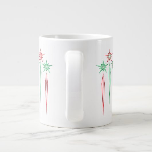 Mid Mod Icicles Jumbo-Tasse (Rückseite)