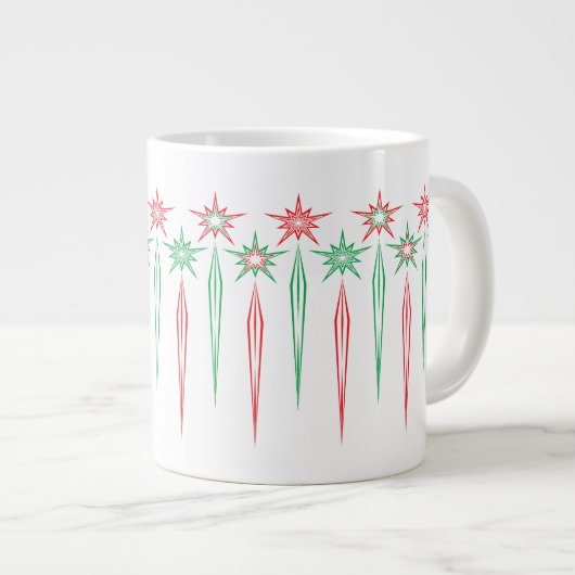 Mid Mod Icicles Jumbo-Tasse (Vorderseite Rechts)