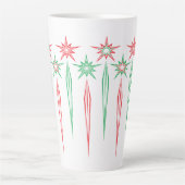 Mid Mod Icicles Large Latte Tasse (Vorderseite)