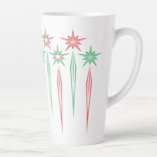 Mid Mod Icicles Large Latte Tasse (Rechts)