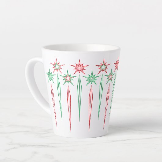 Mid Mod Icicles Latte-Tasse Milchtasse (Linke Ecke)