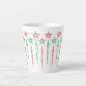 Mid Mod Icicles Latte-Tasse Milchtasse (Vorderseite)