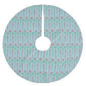 Mid Mod Icicles Treppenhaus Polyester Weihnachtsbaumdecke (Vorderseite)