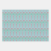 Mid Mod Icicles Wrapper Geschenkpapier Set (Vorderseite 3)
