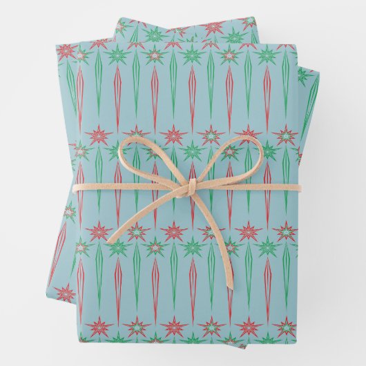Mid Mod Icicles Wrapper Geschenkpapier Set (Beispiel)