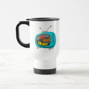 Mid Mod Money Retro TV Reisebecher