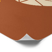 Mid Mod Tulips Bouquet Poster (Ecke)