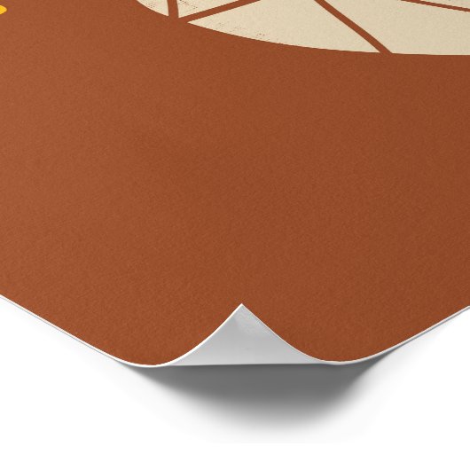 Mid Mod Tulips Bouquet Poster (Ecke)