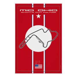 Mid Ohio Sports Car Course Poster