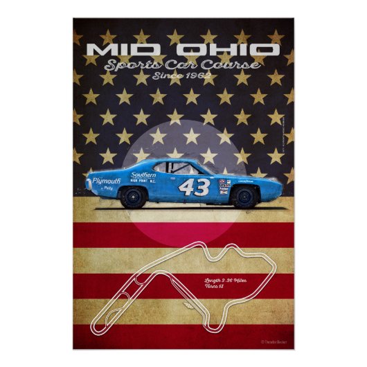 Mid Ohio Sports Car Course Poster (Vorderseite)