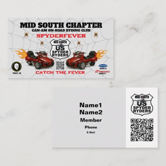 Mid South Kapitel - Visitenkarte (Vorne/Hinten)
