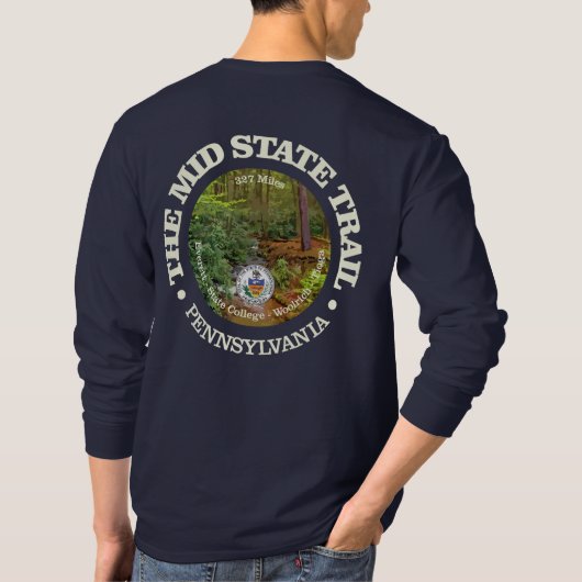 Mid Staat Trail (rd) T-Shirt (Rückseite)
