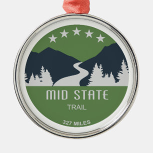 Mid State Trail Pennsylvania Ornament Aus Metall