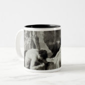 Midas an der Quelle des Flusses Pactolus Zweifarbige Tasse (Vorderseite Links)