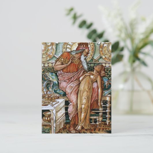 Midas' Tochter wurde Gold Postkarte (Stehend Vorderseite)